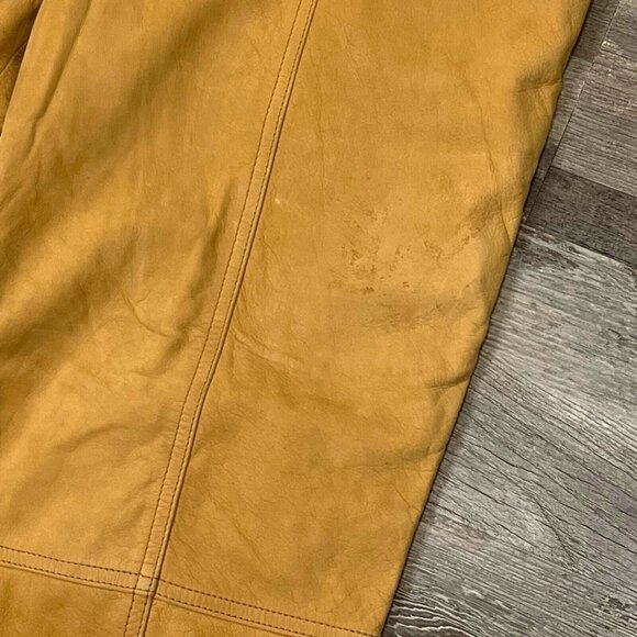 Vtg Leather Pants Women 12 (S) High Waist Western 80s Retro Country Rodeo 90s - Picture 16 of 16